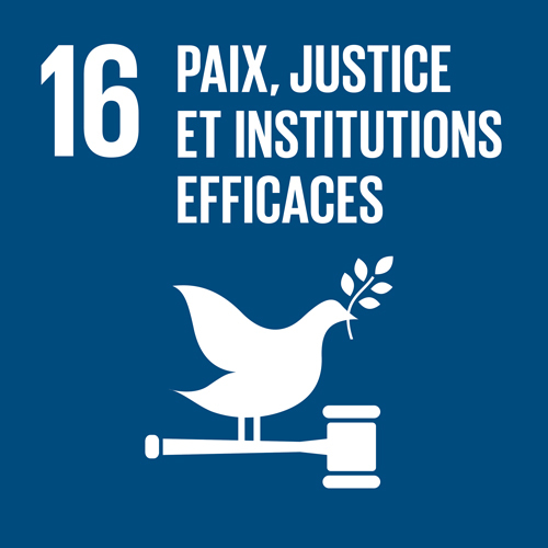 16. Paix, justice et institutions efficaces.