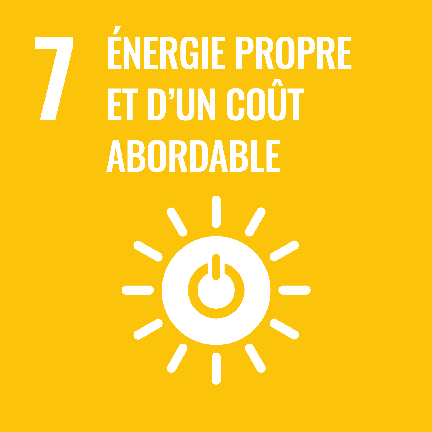 7 - Énergie propre et d'un coût abordable